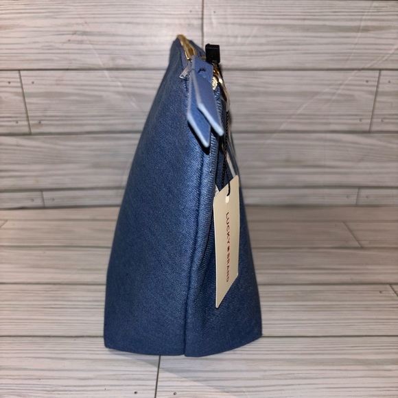 Lucky Brand NWT Blue Cosmetic Bag - Picture 2 of 8